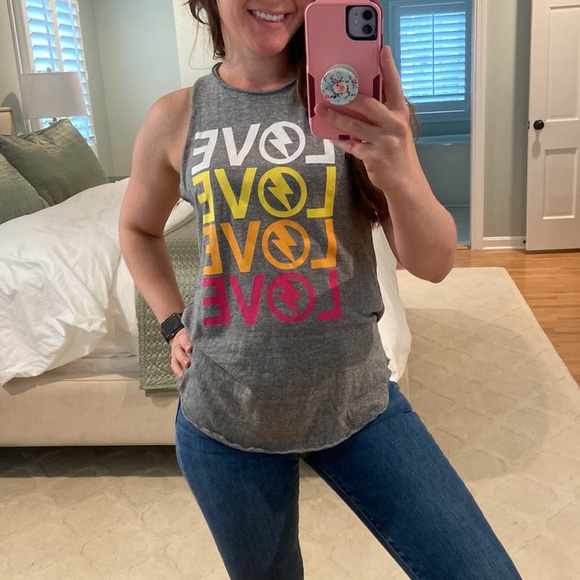 Chaser Love Gray Tank - Picture 3 of 8